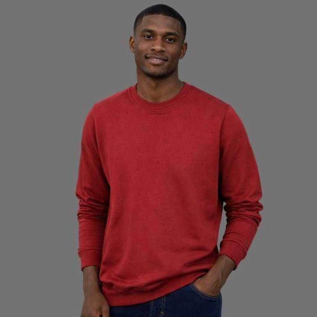 Blusa Moletom Masculina Manga Longa Gola Careca Canelada Malwee