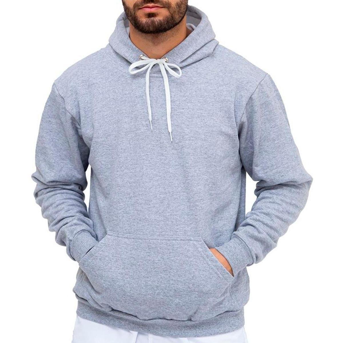 Blusa Moletom Masculino Feminino Moda Inverno Liso em Algodão Menor preço em Blusa Moletom Masculino Feminino Moda Inverno Liso em Algodão