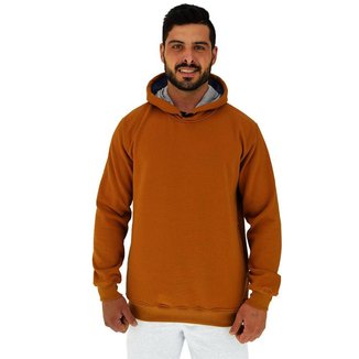 Blusa Moletom Masculino MXD Conceito Bolso Lateral Sem Estampa