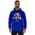Blusa Moletom MXD Conceito Tradicional Com Touca Bodybuilding de Halteres Masculina - Azul