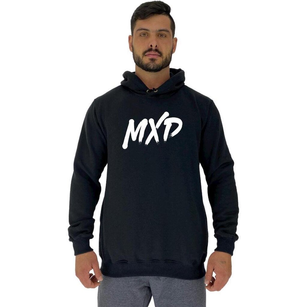 Blusa Moletom MXD Conceito Tradicional Com Touca Classic Masculina