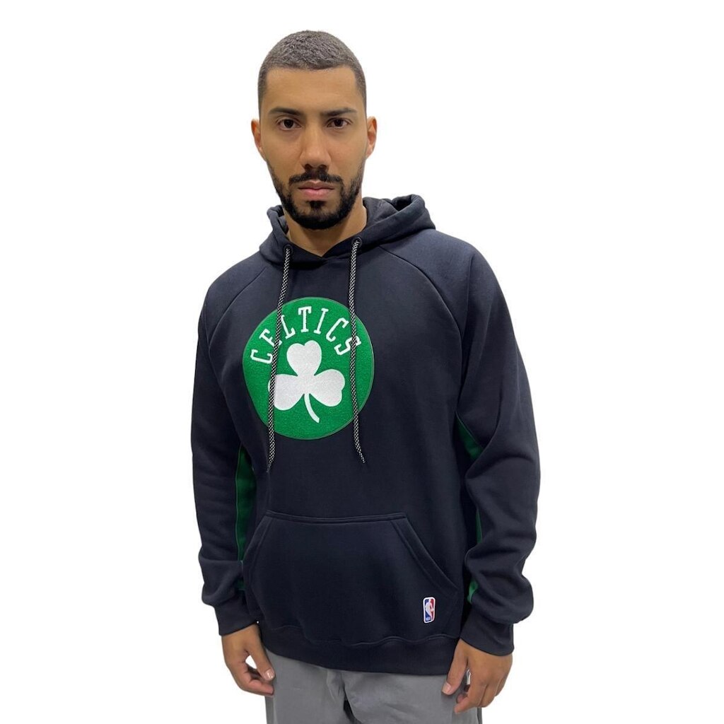 BLUSA MOLETOM NBA MASCULINA CELTICS CHENILLE NB489 ORIGINAL