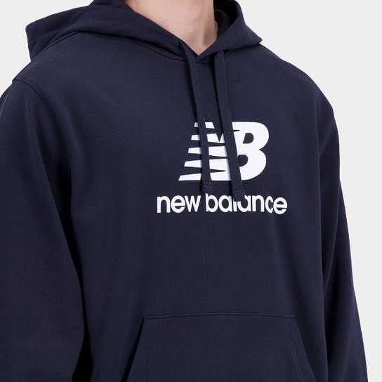 Blusa Moletom New Balance Essentials Basic c/ Capuz Masculina