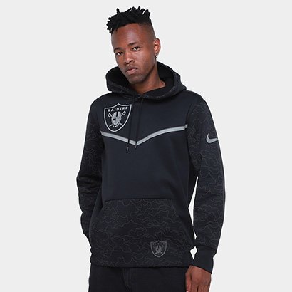 Blusa Moletom Nike NFL Las Vegas Raiders Therma Masculina - Masculino