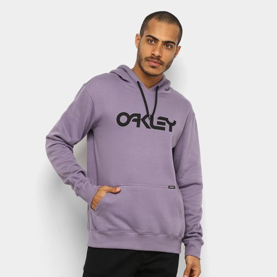 Blusa Moletom Oakley Casual Com Capuz Masculina Roxo Netshoes