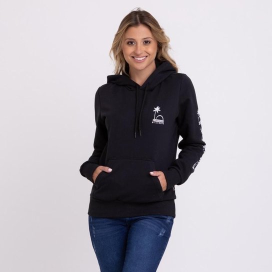 Blusa Moletom Palm Billabong - Preto