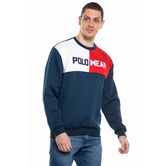 Blusa Moletom Polo Wear Casual Masculina - Main Image