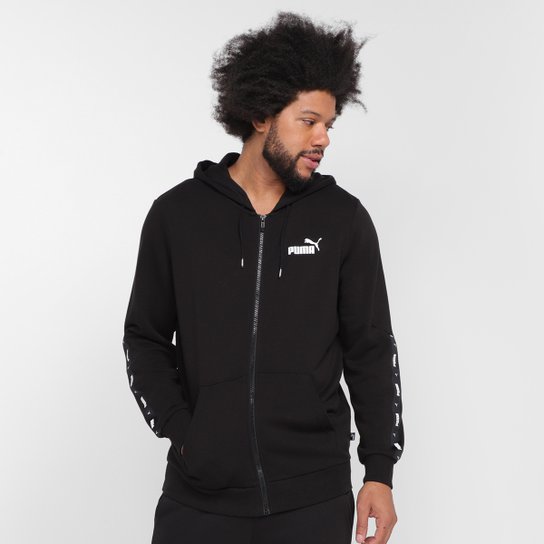 Blusa Moletom Puma Ess+ Tape Full-Zip com Capuz Tr Masculino - Preto é ruim? Blusa Moletom Puma Ess+ Tape Full-Zip com Capuz Tr Masculino - Preto é boa?