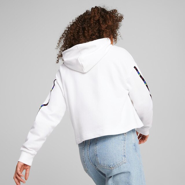 Blusa Moletom Puma Power Love Is Love Tape Com Capuz Feminina