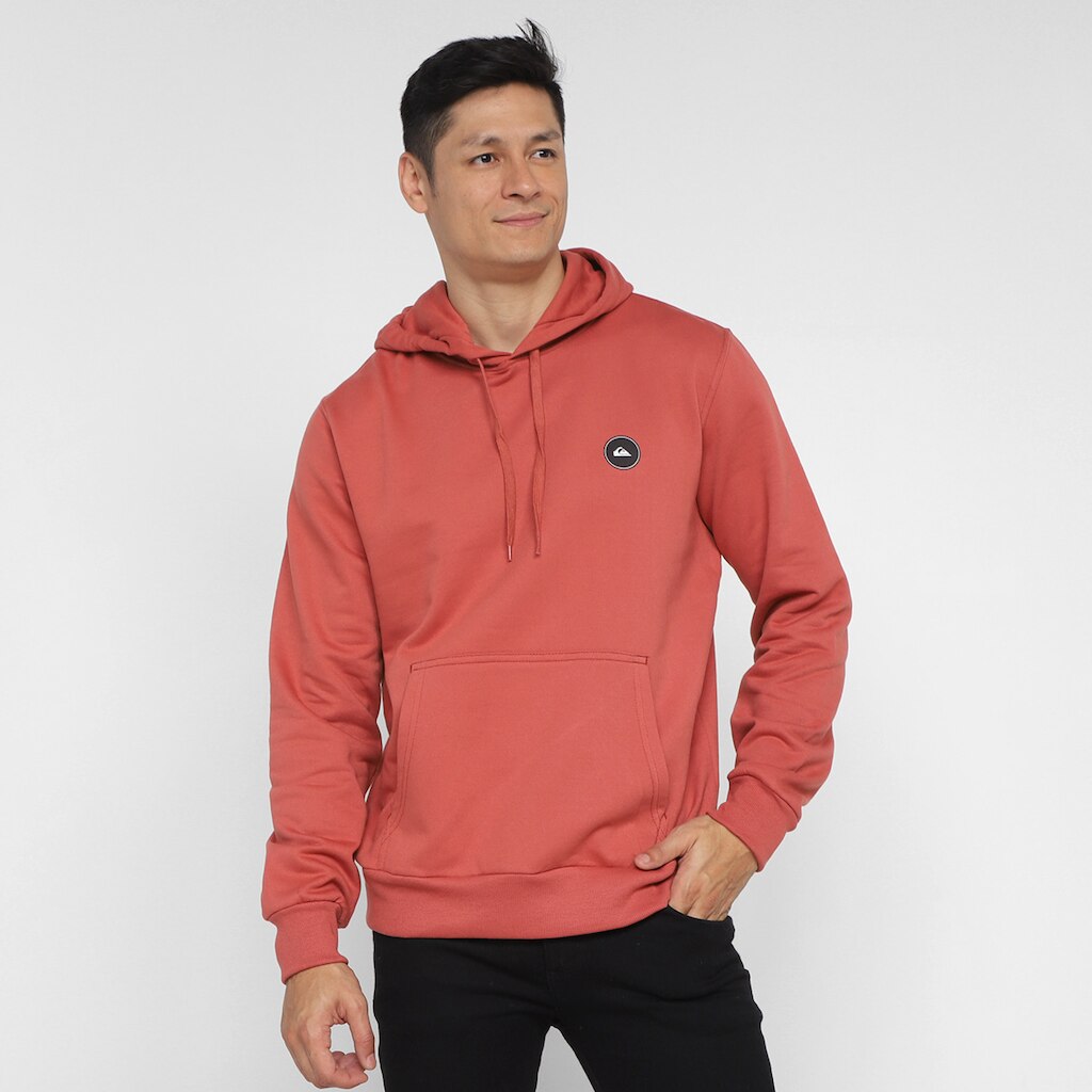 Blusa Moletom Quiksilver Transfer Round Com Capuz Masculina