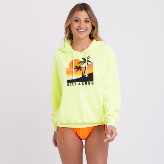 Blusa Moletom Retro Sunset Billabong - Verde