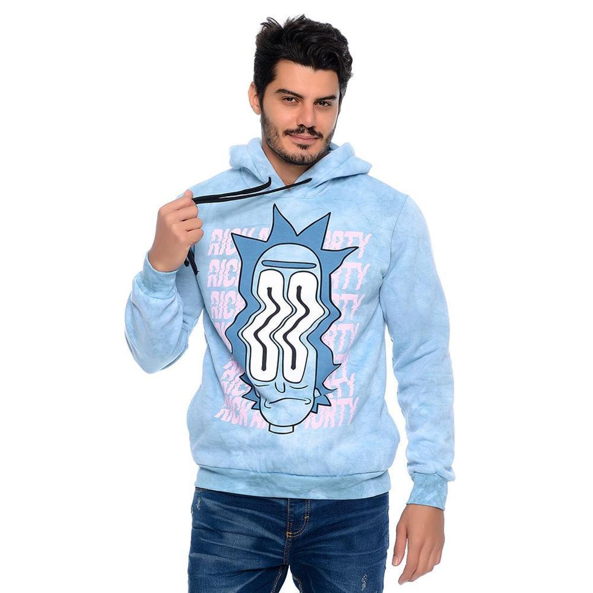 rick and morty moletom com capuz white