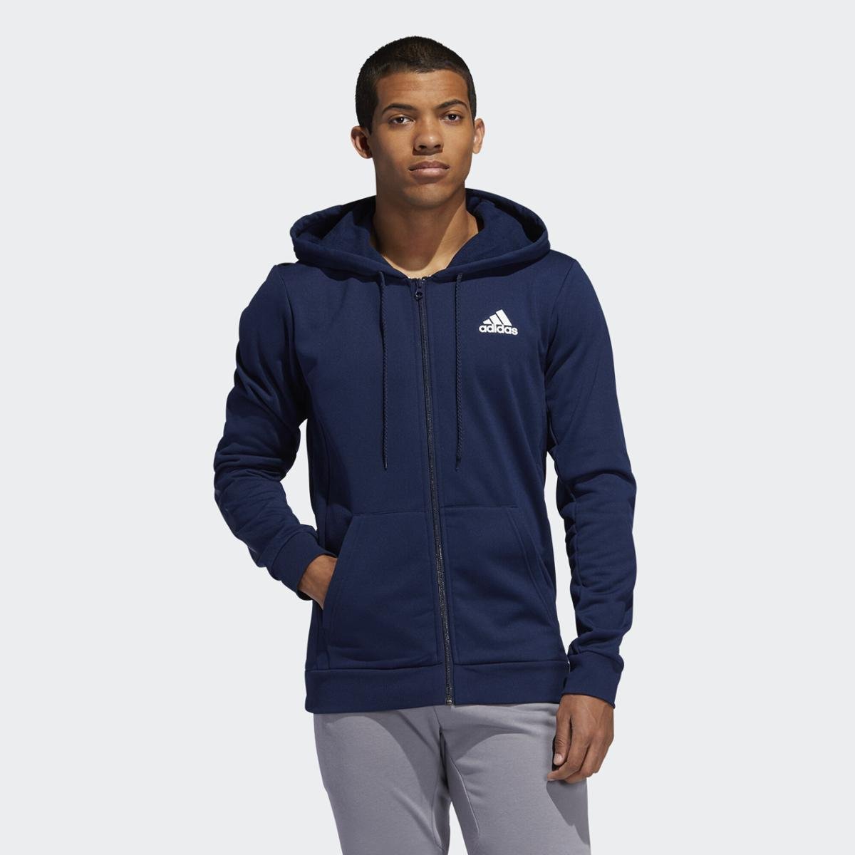 royal blue adidas moletom com capuz men's