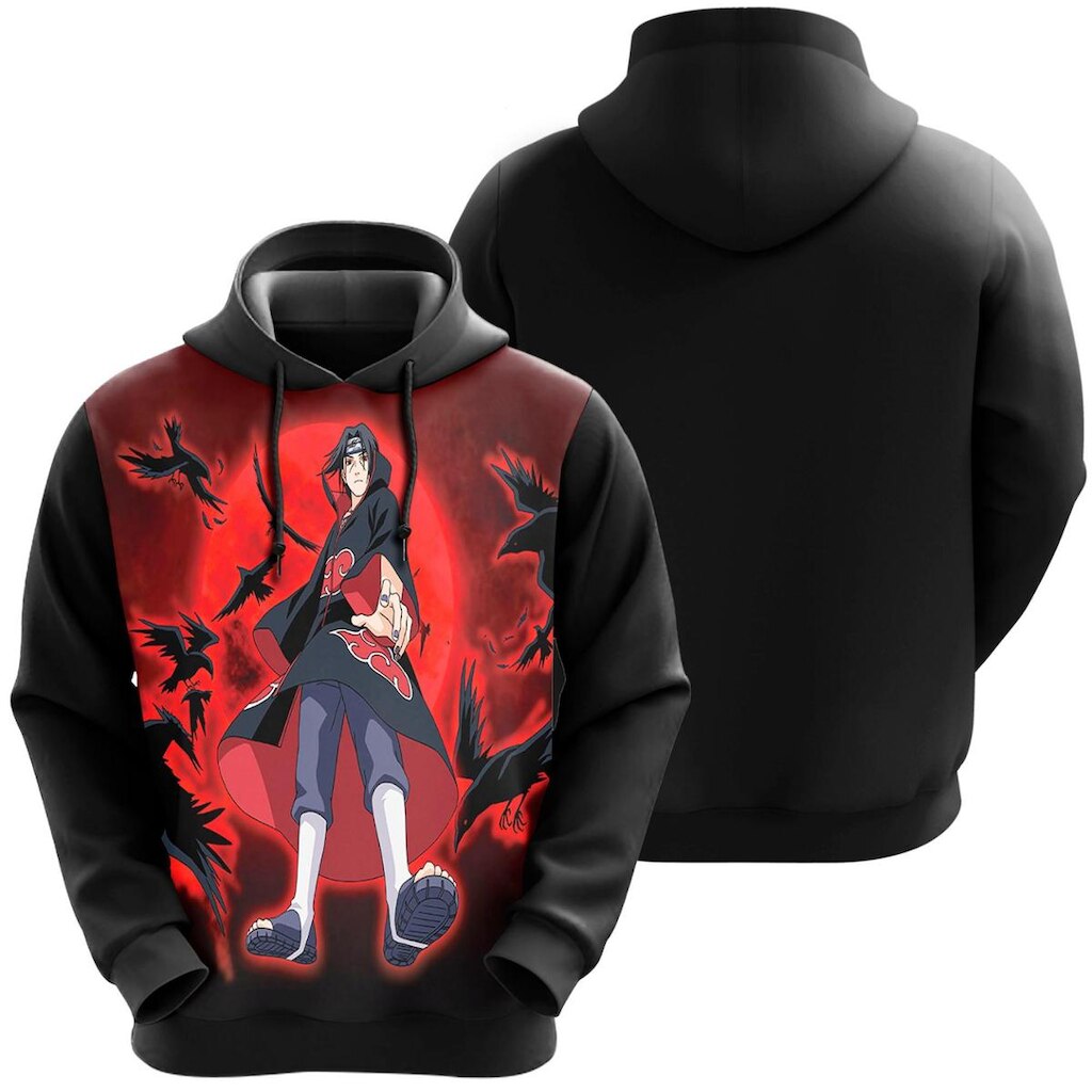 Blusa Moletom Sublimação Blusão Full Print com Capuz Anime Novidade