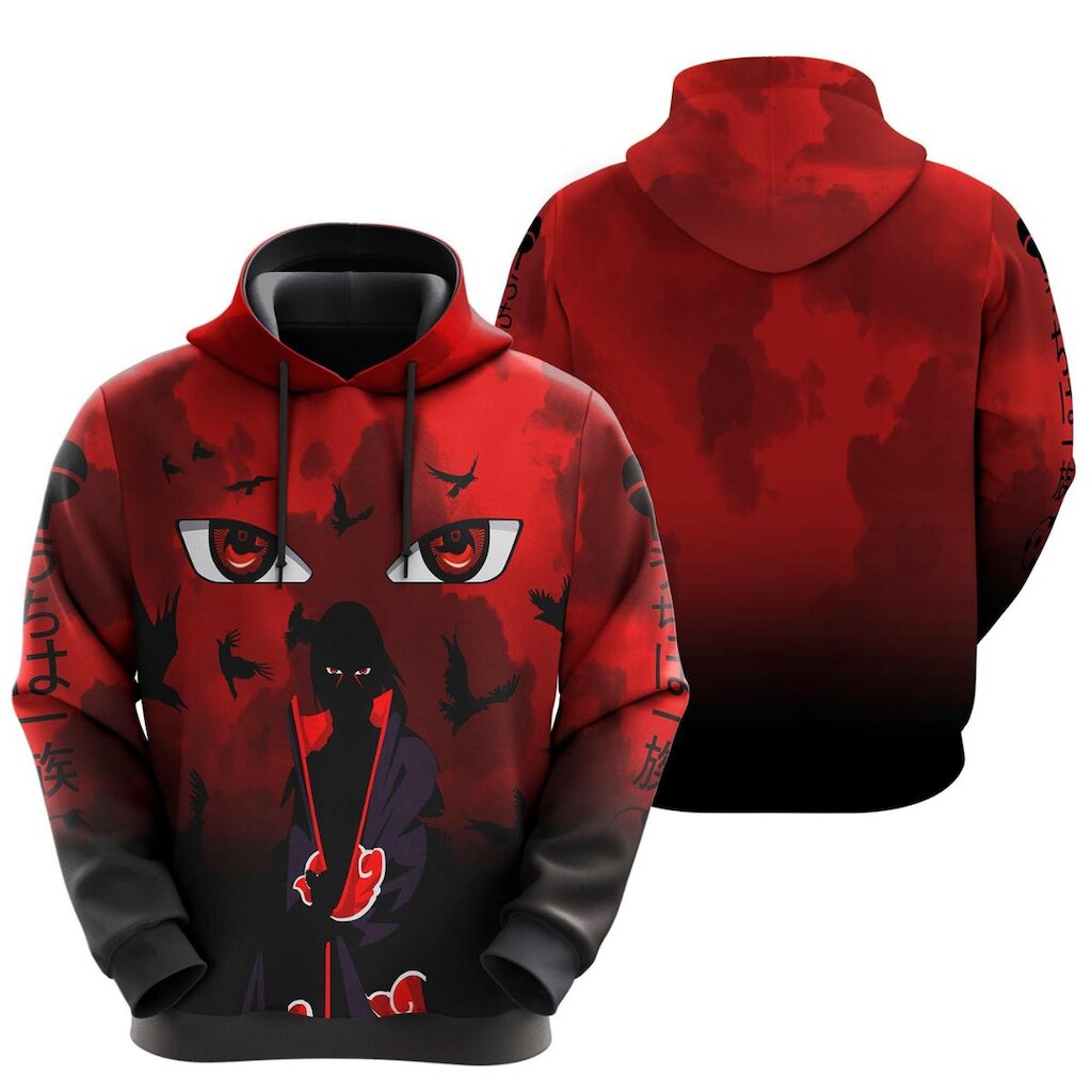 Blusa Moletom Sublimação Blusão Full Print com Capuz Anime Novidade
