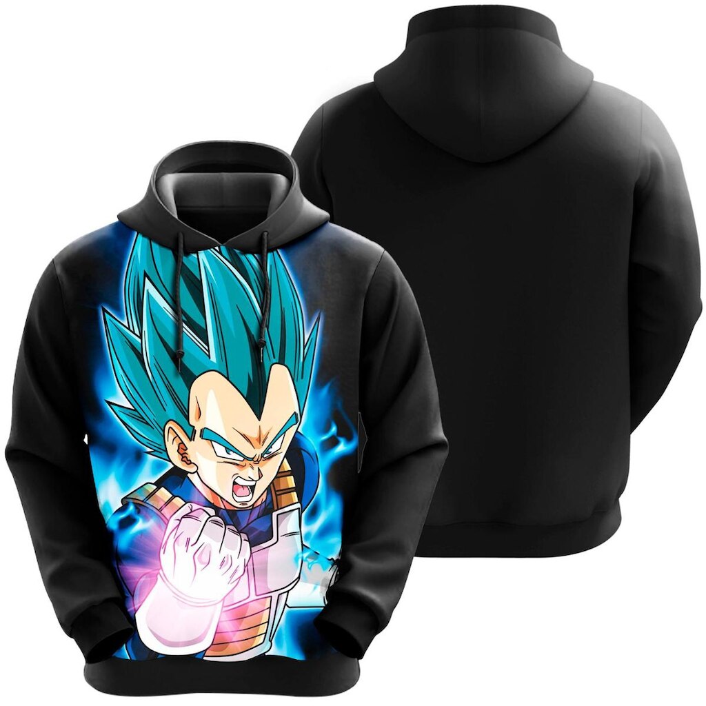 Blusa Moletom Sublimação Blusão Full Print com Capuz Anime Novidade