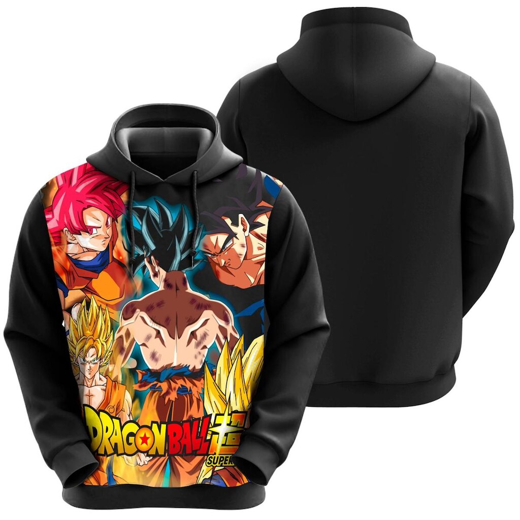 Blusa Moletom Sublimação Blusão Full Print com Capuz Anime Novidade