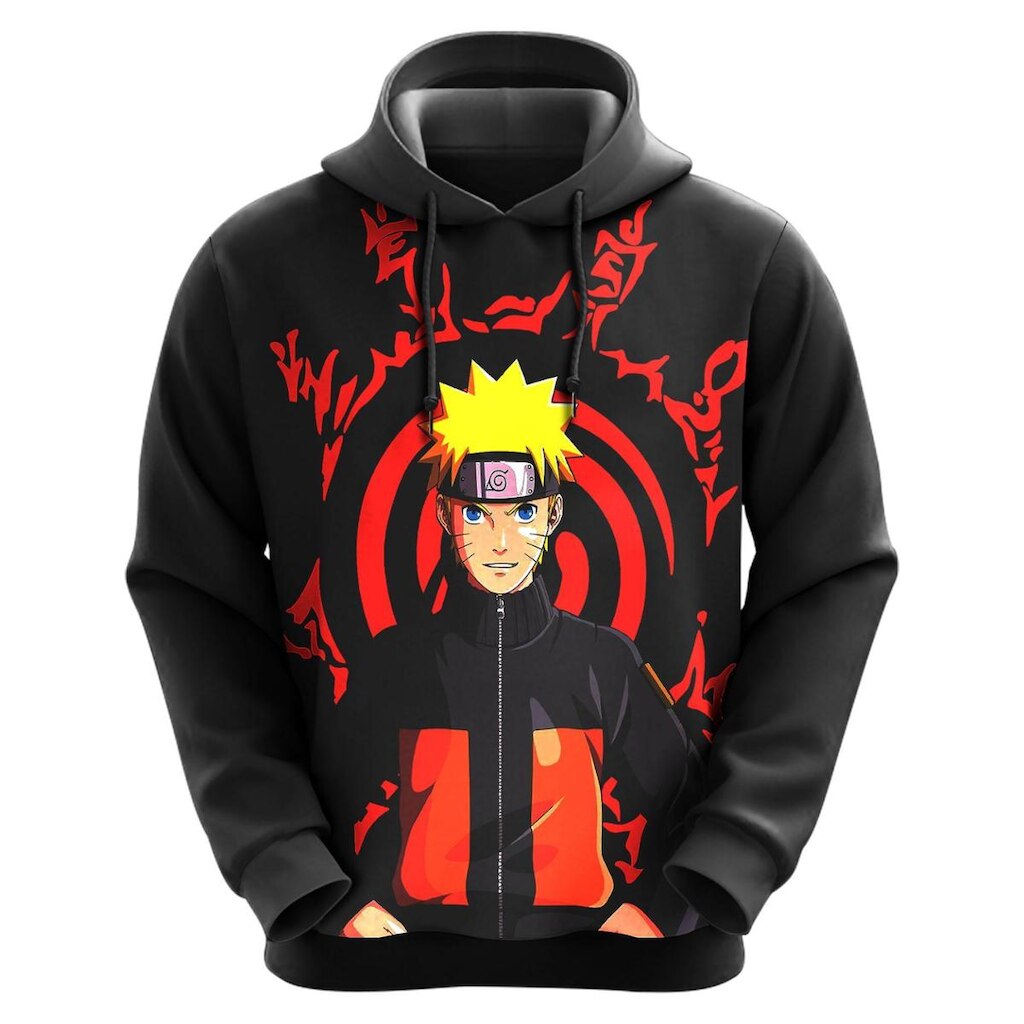 Blusa Moletom Sublimação Blusão Full Print com Capuz Anime