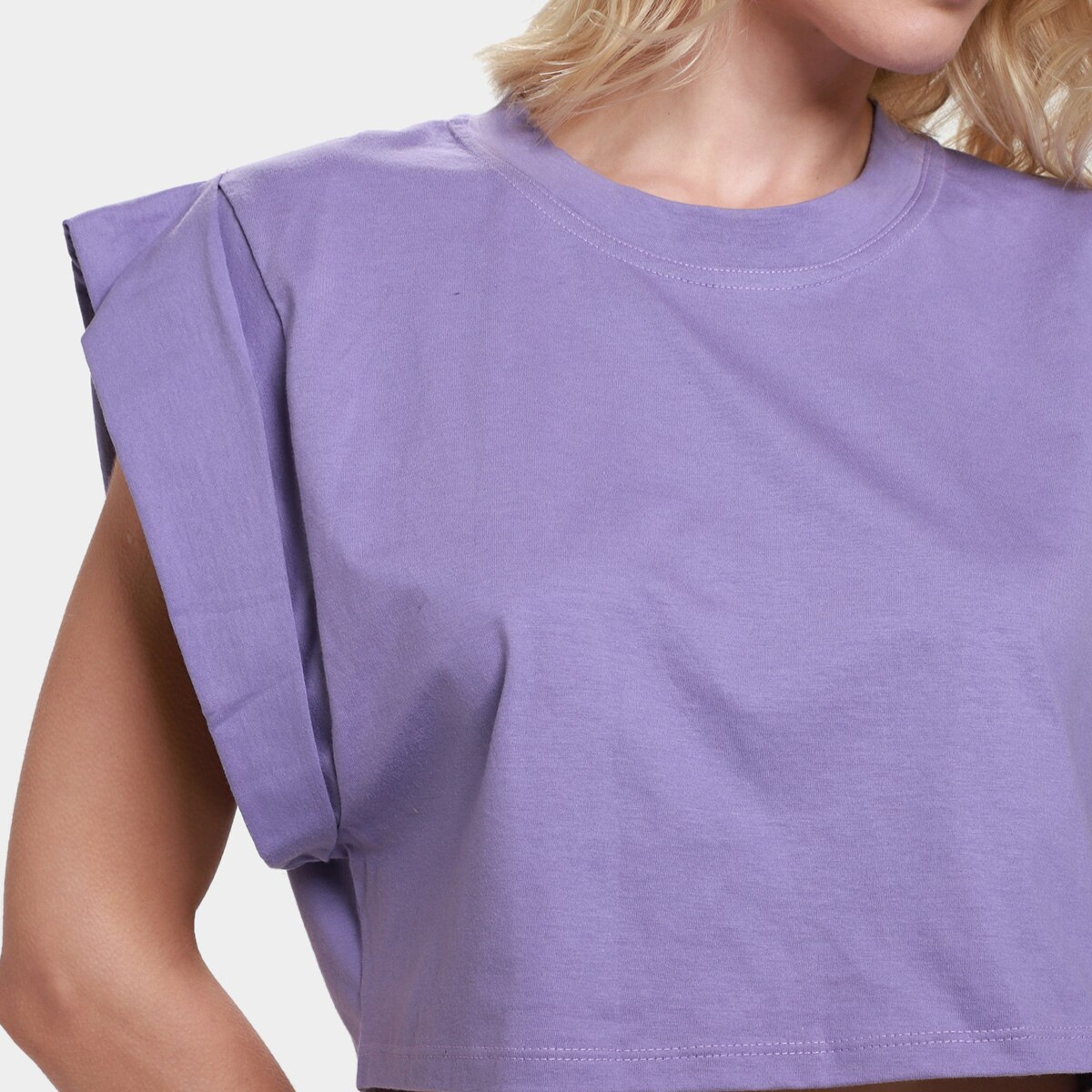 Blusa Morena Rosa Cropped Cavada Muscle Tee Feminina - 2