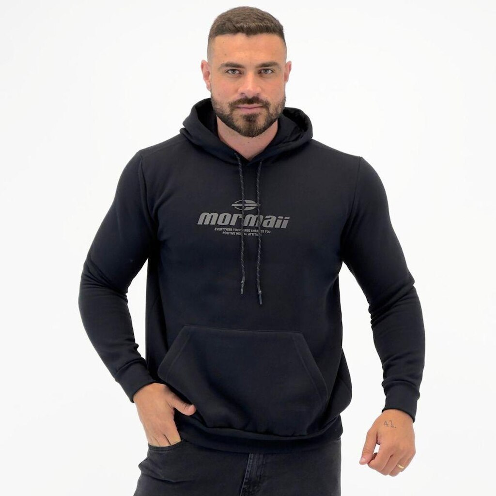 Blusa Mormaii Moletom Canguru com Capuz Masculina