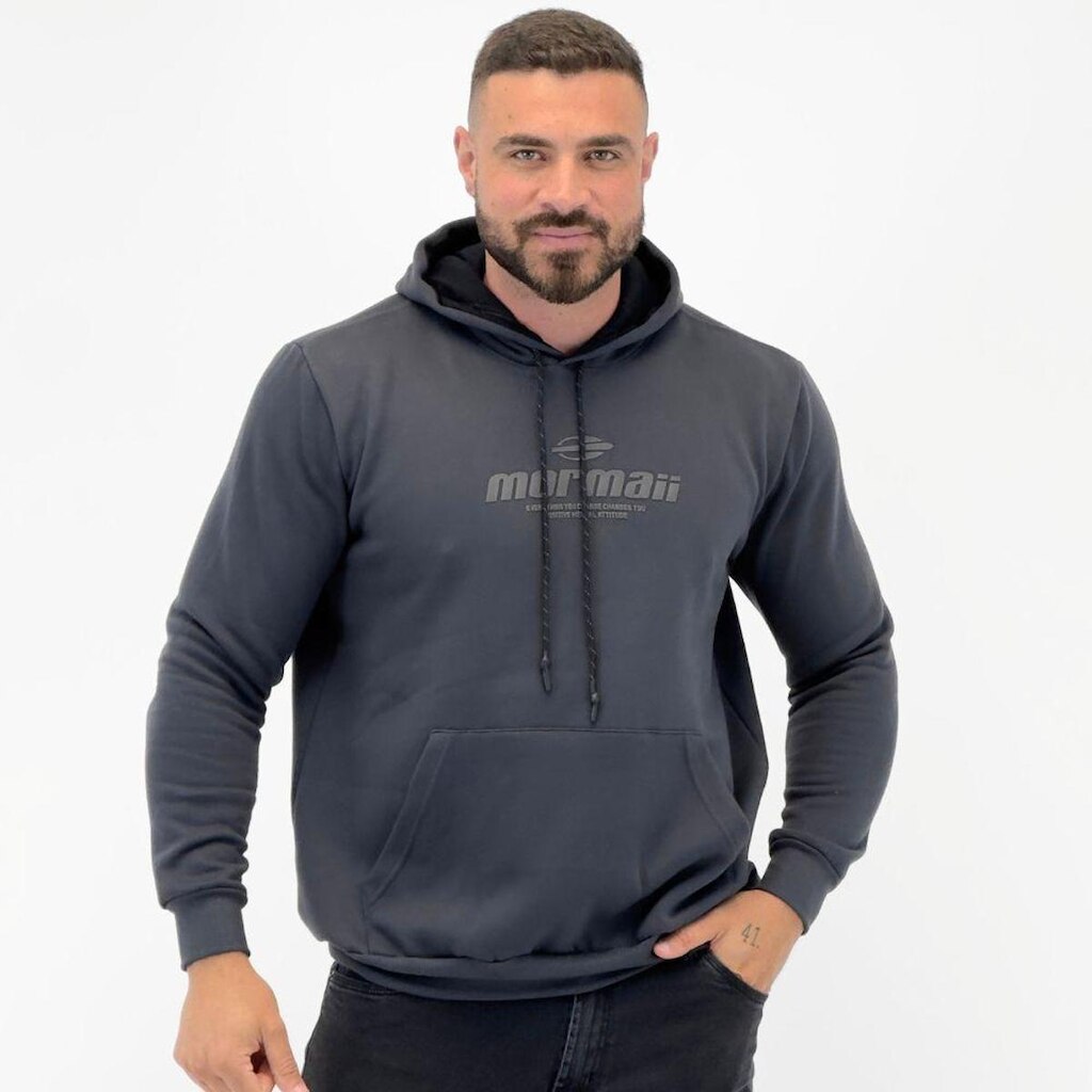 Blusa Mormaii Moletom Canguru com Capuz Masculina