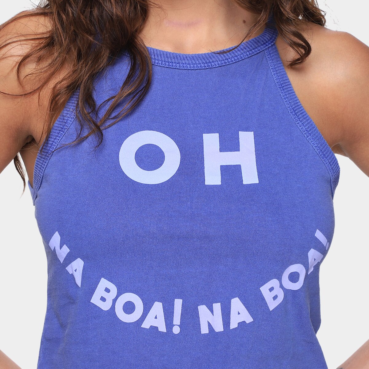 Blusa Oh, Boy! Cropped Na Boa Feminina - 2