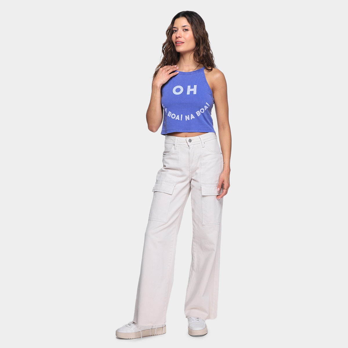 Blusa Oh, Boy! Cropped Na Boa Feminina - 3