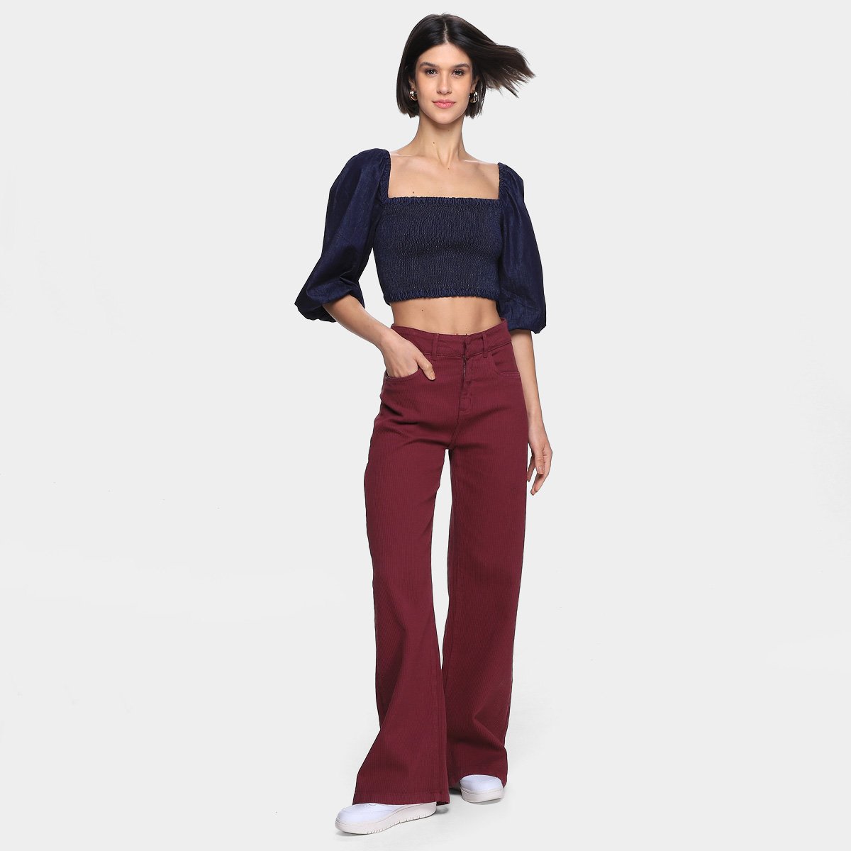 Blusa Oh, Boy! Lastex Feminina - 3