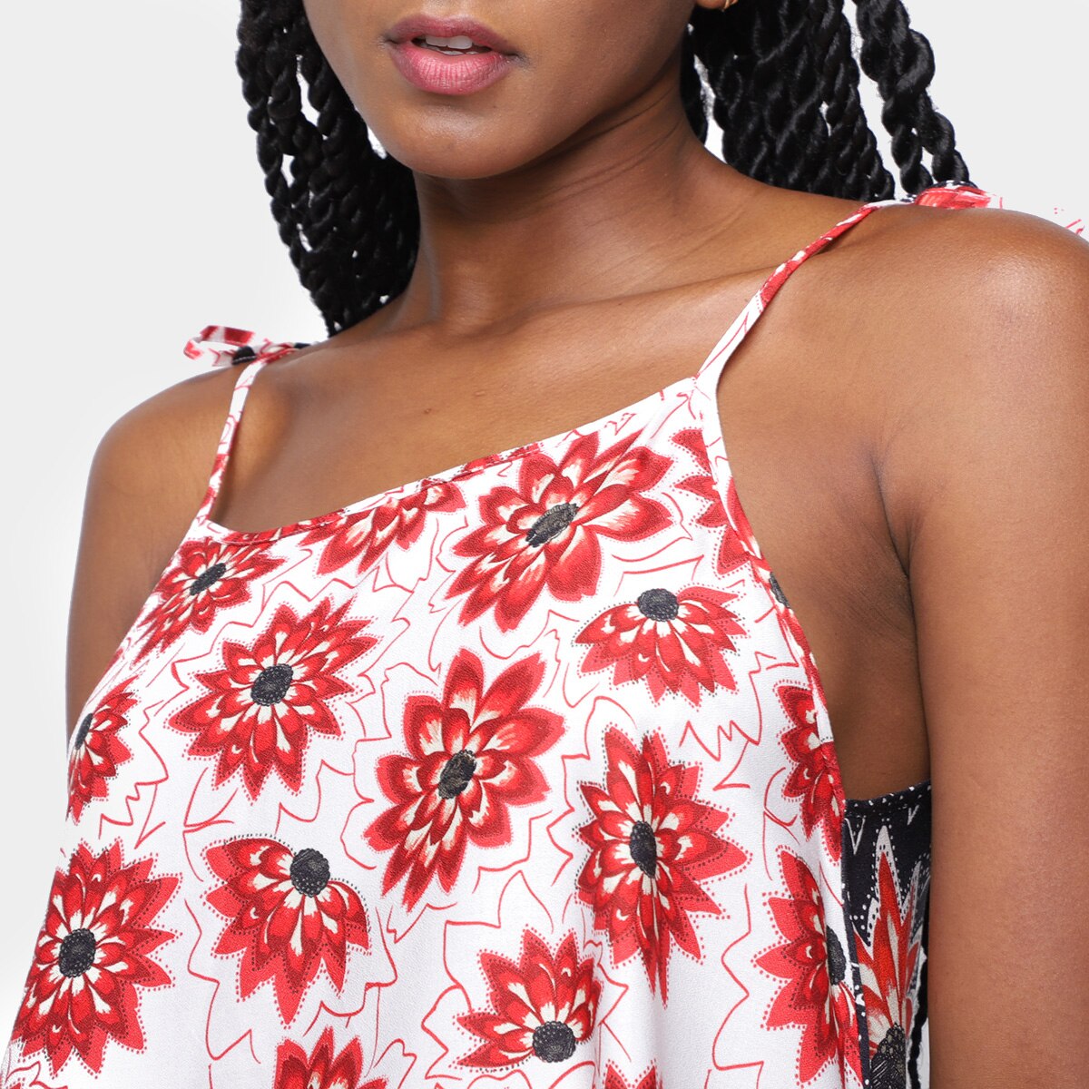 Blusa Oh Boy Alças Finas Floral Feminina - 2