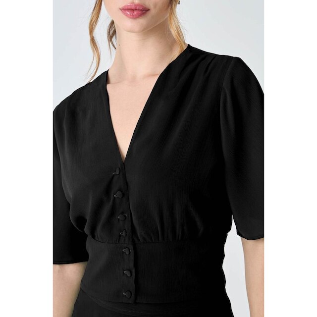 Blusa PKS Com Botões Preto