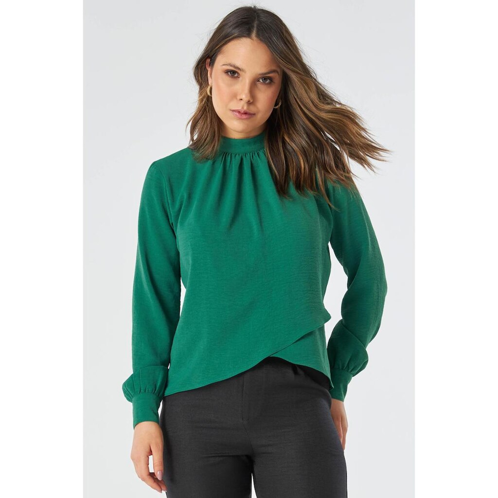 Blusa PKS Manga Longa Verde-M