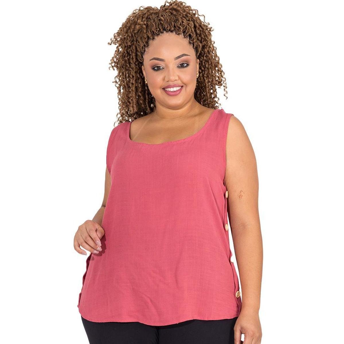 regata feminina viscose plus size