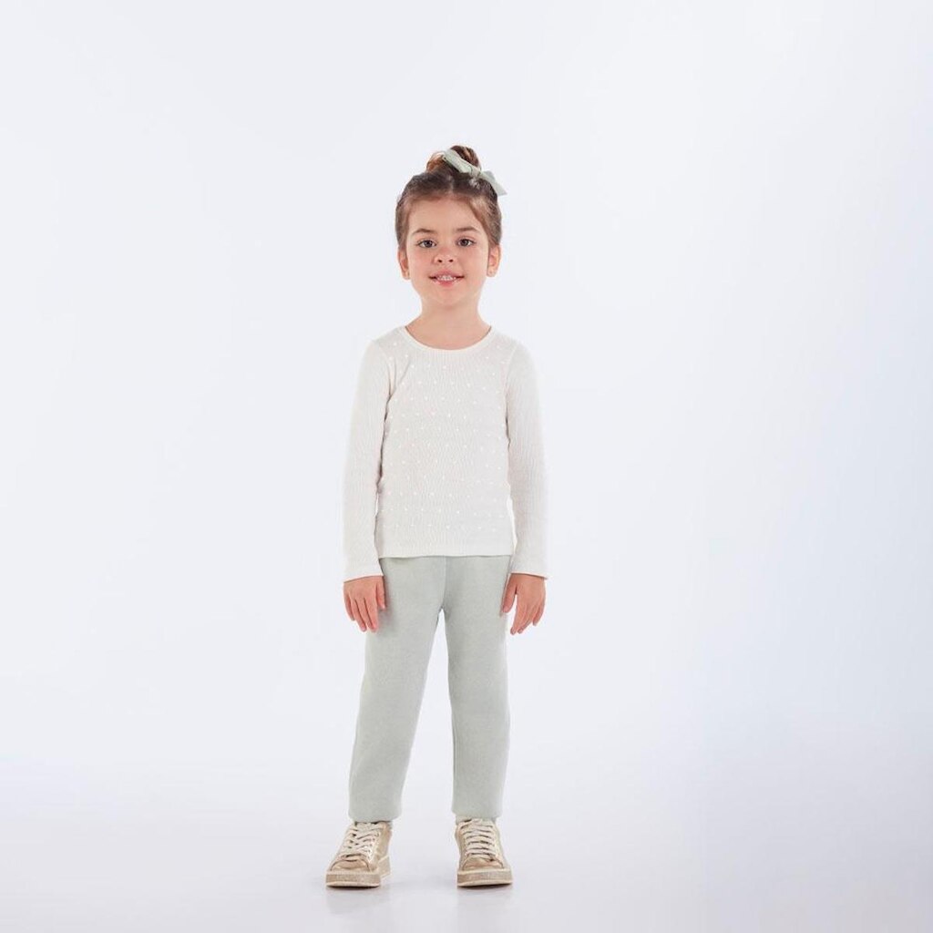 Blusa Primeiros Passos Menina - Bege - 52709-1271