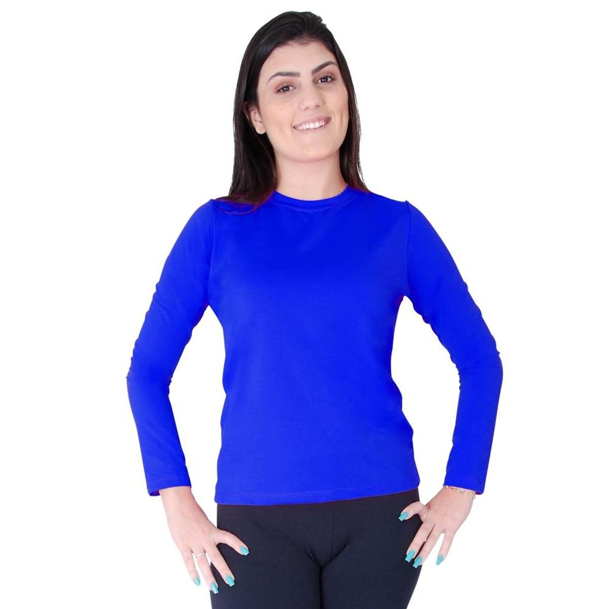 Roupas Com Proteção Solar Feminina Blusa Proteção Solar Roupas Térmicas Uv Feminina - Branco | Netshoes