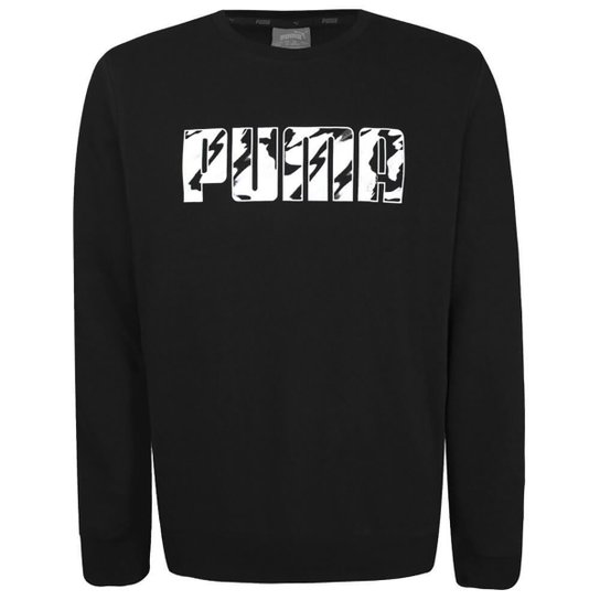 Blusa Puma Ka Crew Tr Masculina - Preto