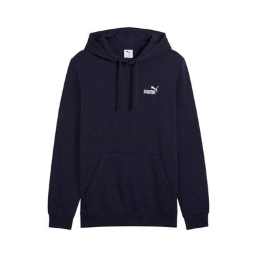 BLUSA PUMA MOLETOM CANGURU SMALL NO 01 LOGO HOODIES MASCULINO MARINHO