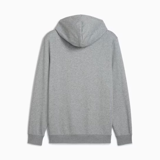 Blusa Puma Moletom com Capuz Essentials No. Logo Cinza