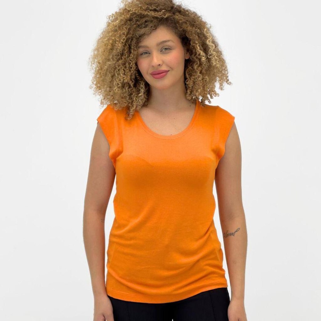Blusa Realist Básica Manga Curta Muscle Tee Feminina