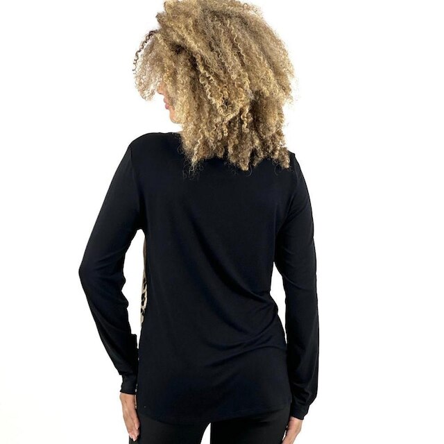 Blusa Realist Manga Longa Estampada Feminina