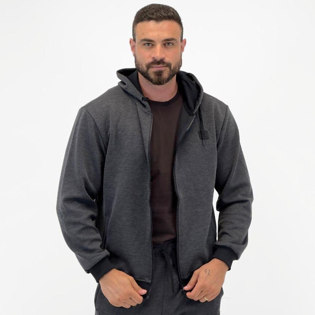 Blusa Red Nose Moletinho Aberto com Capuz Masculino