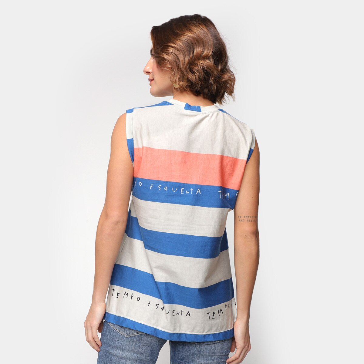 Blusa Regata Animale Tempo Listrada Feminina - 1