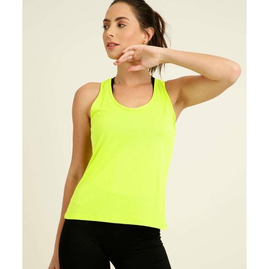 Blusa Regata Feminina Fitness Nadador Marisa - 10046566676 - Verde Menor preço em Blusa Regata Feminina Fitness Nadador Marisa - 10046566676 - Verde