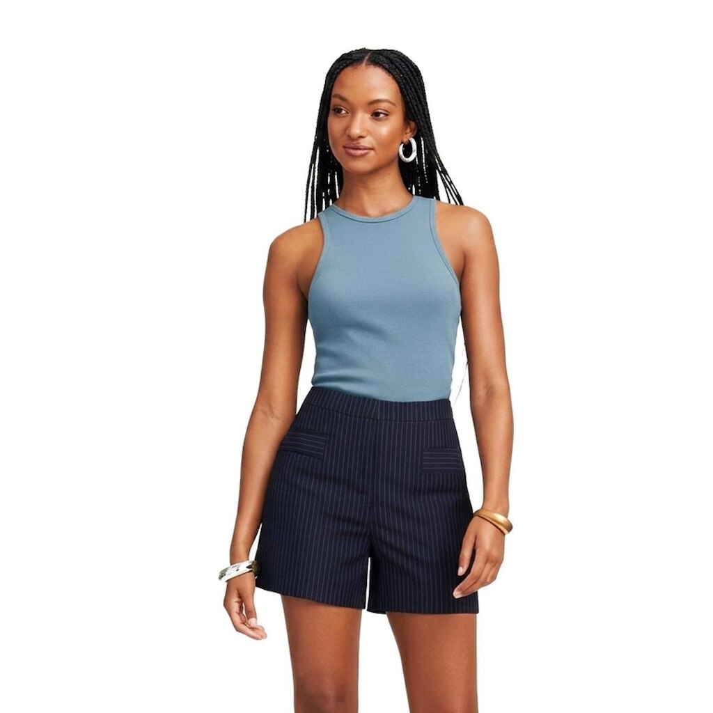 Blusa Regata Feminina Lunender Em Malha Ribana 00574