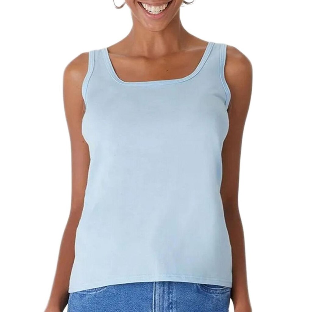 Blusa Regata Malwee 1000004494 Feminina Tradicional Algodão T. P/XGG