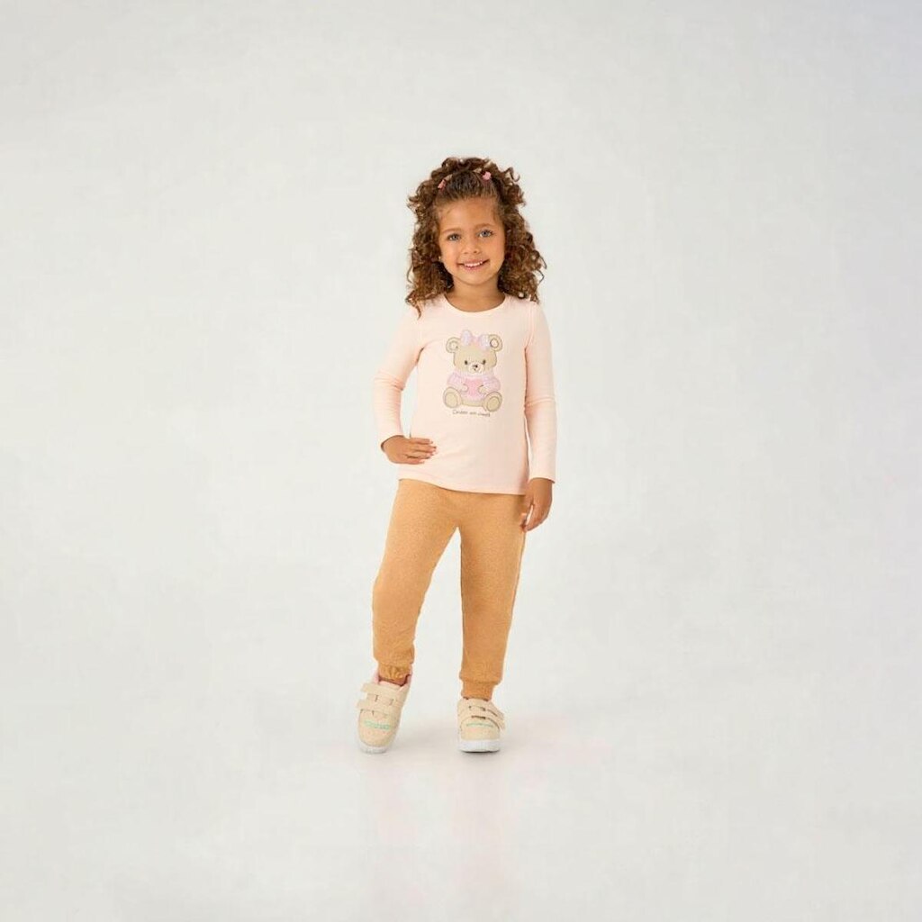 Blusa Rosa Primeiros Passos Pulla Bulla Menina - 55210-1298