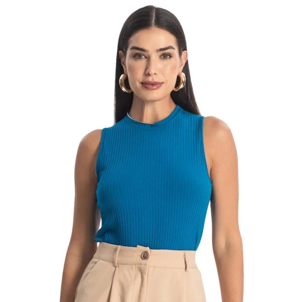 BLUSA ROVITEX CANELADA FEMININA