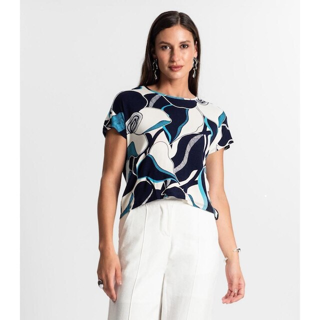 Blusa Rovitex Estampada Feminina