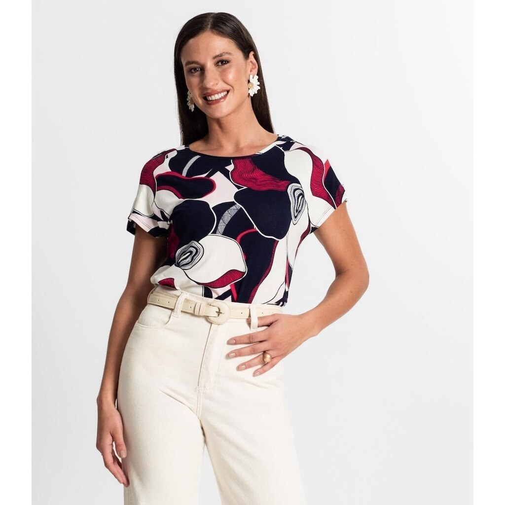 Blusa Rovitex Estampada Feminina