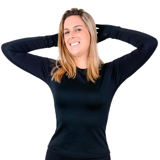 Blusa Segunda Pele Térmica Feminina Rt Frio Intenso Manga Longa