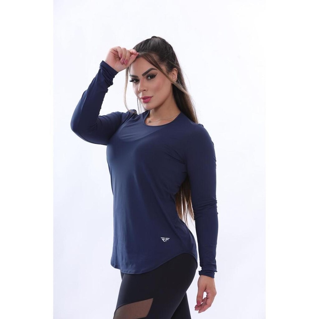 Blusa Térmica ElementFit Comprida Segunda-pele Uv+ Feminina